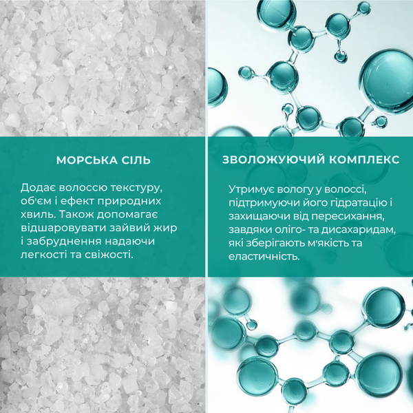 Моделюючий сольовий спрей для волосся 2в1 Hydrasence 150 мл HSHL0006 фото